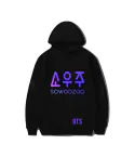 هودي يونيسكس Bts — إصدار "BTS" — Bts Black Hoodie