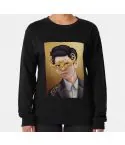 Infinite Oversized Sweatshirt — Black Retro Edition