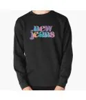 Newjeans Oversized Sweatshirt Retro Style — Blue Casual Ver.