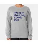 Newjeans K pop Sweatshirt Attention Hype — Purple Premium Ver.