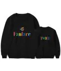 Twice K pop Sweatshirt FANFARE — White Premium Ver.