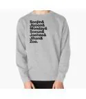 Weeekly Sweatshirt All Members Name — White Premium Ver.