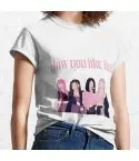 Black Pink T shirt Blackpink — Silver Retro Ver.