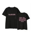 Black Pink K pop T shirt Signature — White Premium Ver.