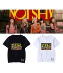 Itzy K pop T shirt NOT SHY — Beige Edition
