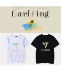 Seventeen T shirt LOGO — White Collectible Ver.