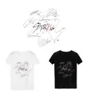 Stray Kids T shirt AUTOGRAPH — Navy Retro Ver.