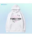 هودي سحاب Twice — إصدار "Twice" — Twice Black Hoodie