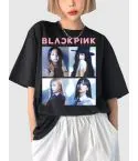 تيشيرت بطباعة Black Pink — إصدار "BLACKPINK T" — Black Pink Limited Edition