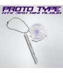 NTX PROTO TYPE NAME KEYRING Ver. contents — includes acrylic keyring, postcard, QR card, sticker, and photocards