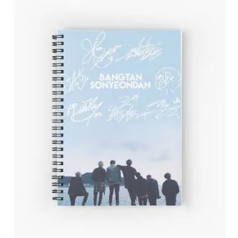 Bts Spiral Notebook — Purple Retro Ver.