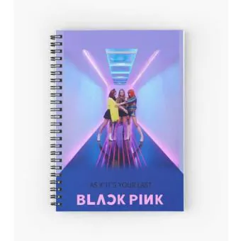 Black Pink K pop Notebook Signature — Pink Premium Ver.
