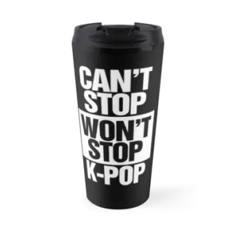 Kpop Insulated Tumbler Travel Series — Silver Retro Ver.