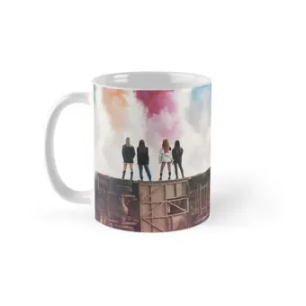 Black Pink Travel Mug Signature Logo — Navy Premium Ver.