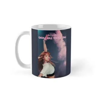 Black Pink K pop Mug Photo Print — Gold Stylish Ver.