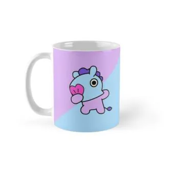 Bt21 Travel Mug — White Retro Ver.