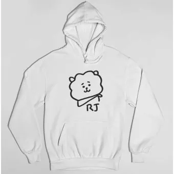 هودي سحاب Bt21 — إصدار "BT21" — Bt21 Black Hoodie