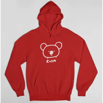 Bt21 Zip Hoodie — Red Classic Ver.