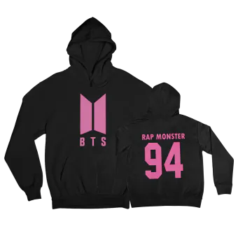 هودي سحاب Bts — إصدار "BTS" — Bts Black Hoodie