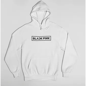 Black Pink Pullover Hoodie Signature — Red Premium Ver.