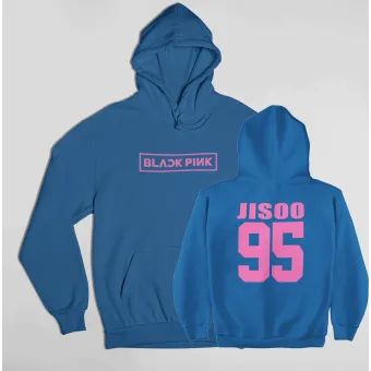 هودي Black Pink — إصدار "JISOO" — Black Pink Black Hoodie