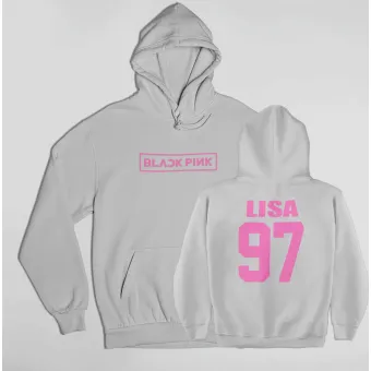 هودي بولوفر Black Pink — إصدار "LISA" — Black Pink Black Hoodie