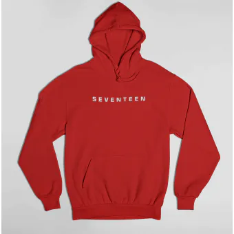 Seventeen Pullover Hoodie Signature — Pink Stylish Ver.