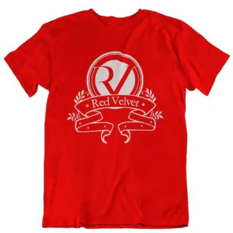 Red Velvet Oversized Tee Signature — Pink Exclusive Ver.