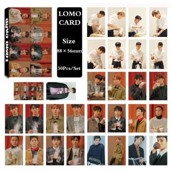 EXO Photocard Set Gift Pick — Silver Retro Ver.