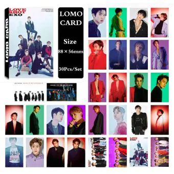 EXO Photocard Set LOVE SHOT Concert Mood — Pink Stylish Ver.