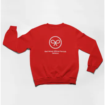 Red Velvet Crewneck Sweatshirt Signature — Red Stylish Ver.