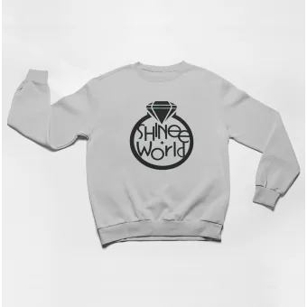 Shinee K pop Sweatshirt Signature — White Edition