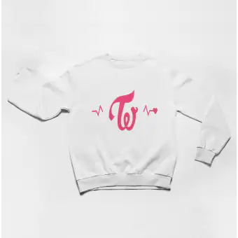 Twice Oversized Sweatshirt Signature — Beige Classic Ver.