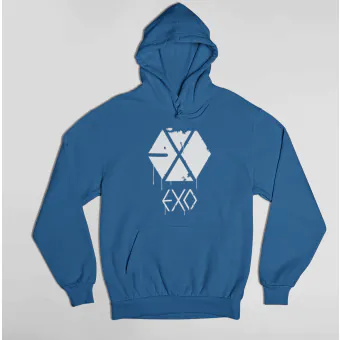 Exo Pullover Hoodie Signature — Blue Classic Ver.