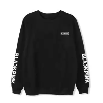 Black Pink Crewneck Sweatshirt Signature — Navy Limited Ver.