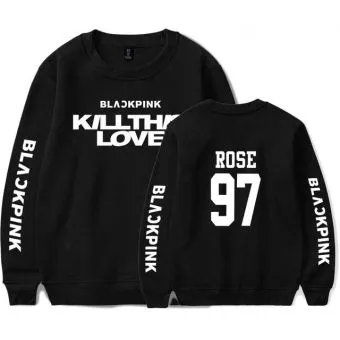 Black Pink Unisex Sweatshirt Signature — Pink Limited Ver.