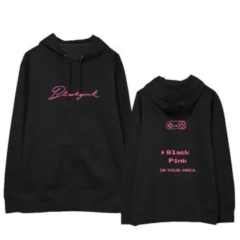 Black Pink Pullover Hoodie Signature — Black Exclusive Ver.