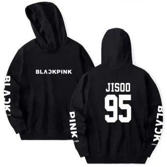 Black Pink Oversized Hoodie JISOO — Gold Limited Ver.