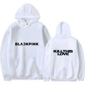Black Pink Zip Hoodie Signature — Silver Classic Ver.