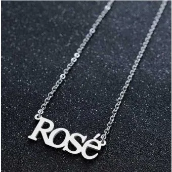 Black Pink Chain Necklace Name — Exclusive Ver.