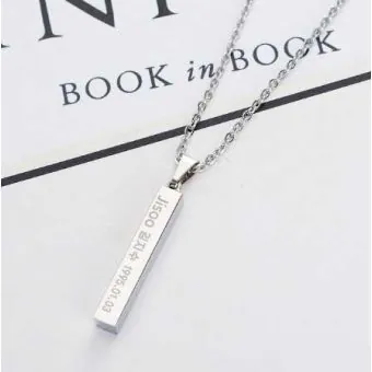 Black Pink Pendant Necklace Jisoo — Green Classic Ver.
