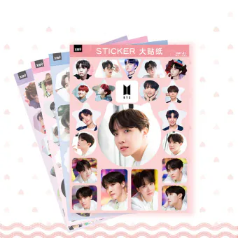 BTS Sticker Pack J-HOPE Removable Adhesive — Green Retro Ver.