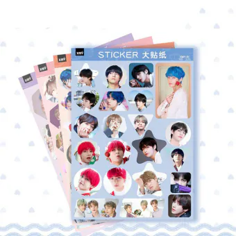 BTS Sticker Pack Removable Adhesive — Gold Retro Ver.