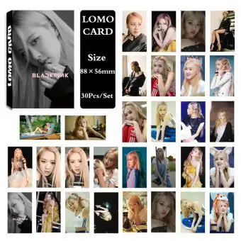 Black Pink Photocard Set Trading Pack — Beige Edition
