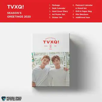 البوم اصلي TVXQ 2020 SEASONS GREETINGS الكمية محودة