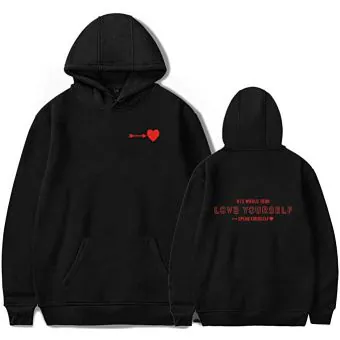 هودي Bts — إصدار "BTS" — Bts Black Hoodie