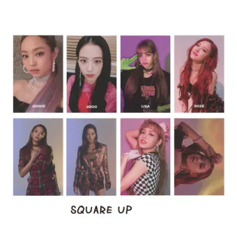 Black Pink Photocard Set BLACKPINK SQUARE UP PINK VER Daily Carry — Premium Ver.