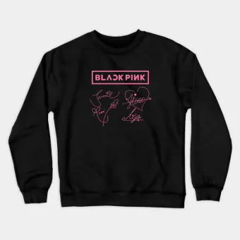 Black Pink Oversized Sweatshirt Signature — Green Exclusive Ver.