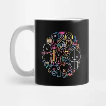 كوب سفر Bt21 — إصدار "BT21" — Bt21 Black Edition
