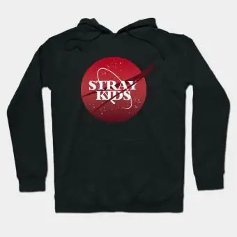 Stray Kids Oversized Hoodie Signature — Blue Retro Ver.